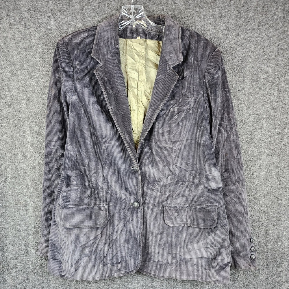 Classic Men's Gray Corduroy Blazer - Unbranded